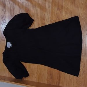 Anthropologie black cotton dress